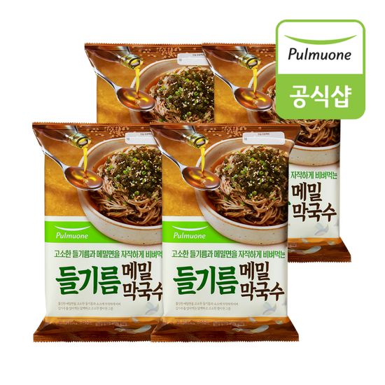 풀무원 들기름막국수 391g x 4개