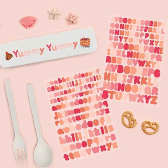 컬러풀 알파벳 스티커 세트