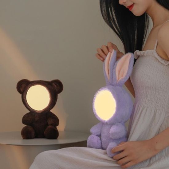 DIY 표정 토끼 곰 인형 무드등 블루투스 스피커