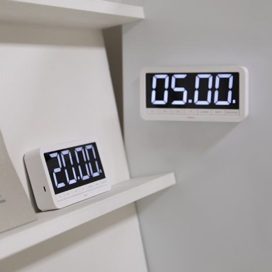 무아스 빅플러스 20cm LED 충전식 타이머 공부