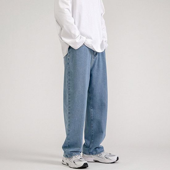 남자 허리 밴딩 일자 청바지 500406(WEB478F)