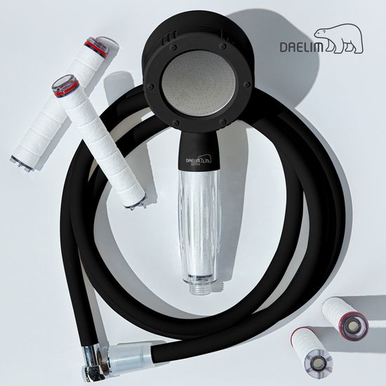 대림바스 버블 미스트 필터 샤워기 블랙 완벽세트