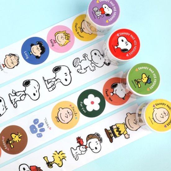 피너츠 롤 스티커