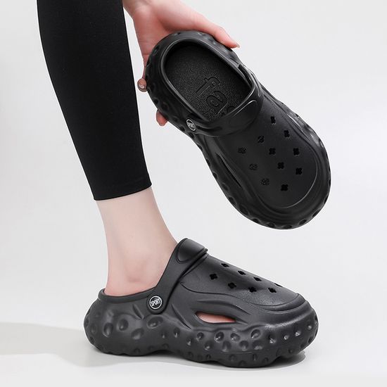 [아일렌]키높이 통굽 샌들 슬리퍼(250-255mm) (블랙)