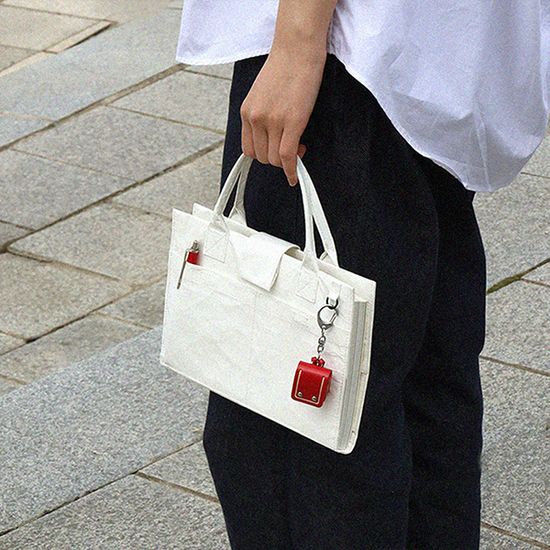 북메이트 북커버백_화이트/ 실버 (사이즈 선택)