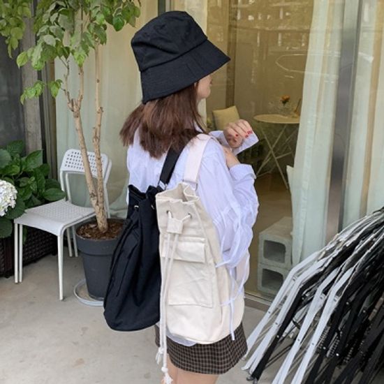 폴라 캔버스 캐주얼 힙색 크로스백