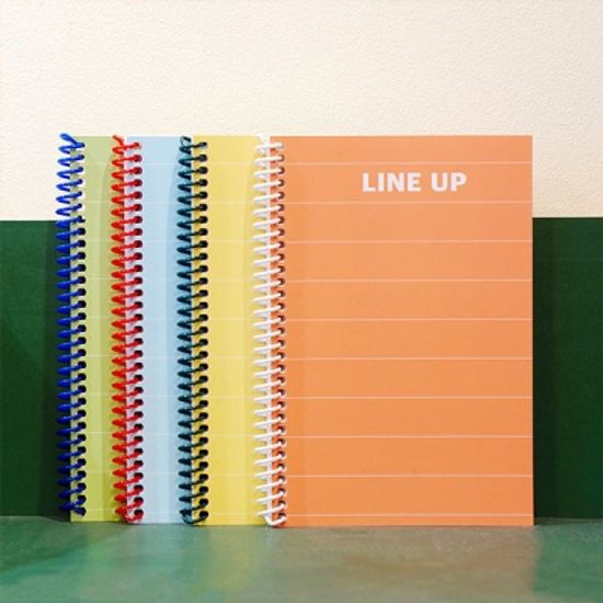 리훈 아무노트 스프링 모눈 무지 줄 공책 4권세트