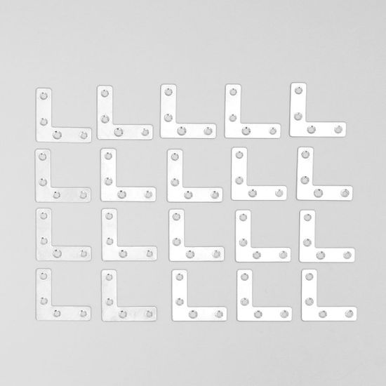 영달철물 ㄱ자 평철 20p 가구 보강 연결부품