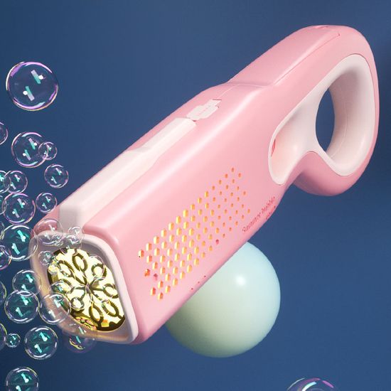 스퀘어 LED 비눗방울 자동 버블건 샷건 비누방울 총