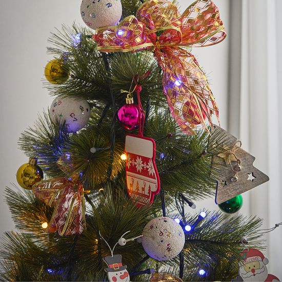 크리스마스 풍성 파인트리90cm +전구 풀세트