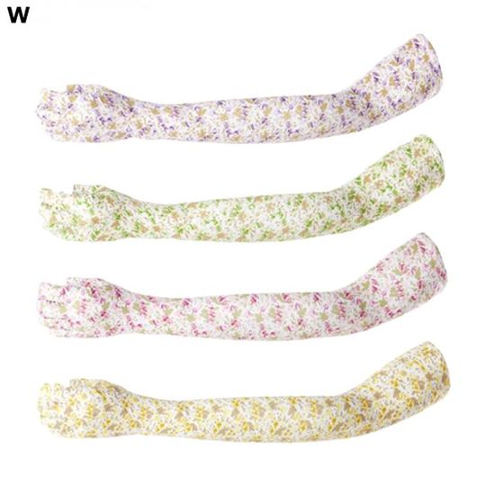 UV 꽃나염 조깅 등산용 토시반장갑(WA52B34)