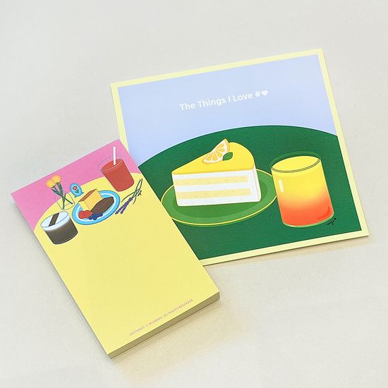 레몬 케이크+주스 미니 포스터