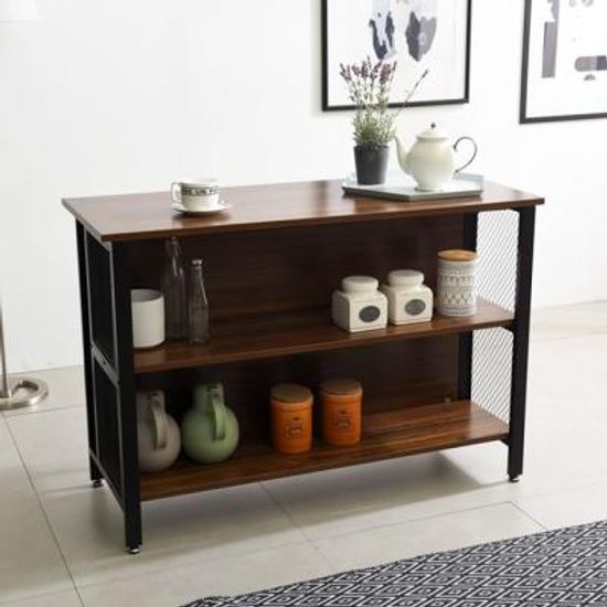 철재 1200 아일랜드 메쉬홈바 수납장