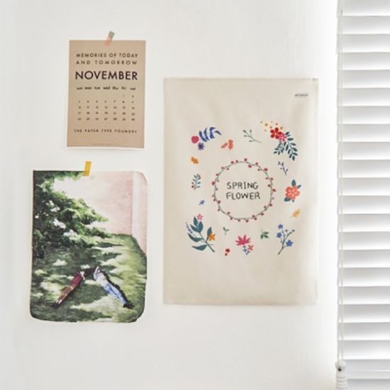 식물 일러스트 패브릭 포스터 / 가리개 커튼