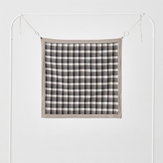 플레이드 텍스쳐 쿠션커버 네추럴 콤보 50x50