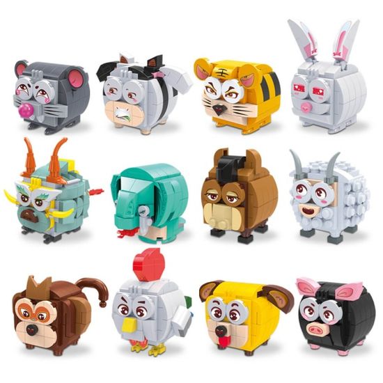 반바오 조립블록 귀여운 나의 동물 띠 모형 만들기