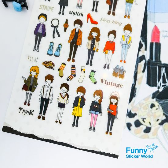 퍼니스티커 Z827 MODE 기분 PVC 스티커