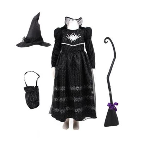 할로윈 블랙 마녀 코스튬 성인용
