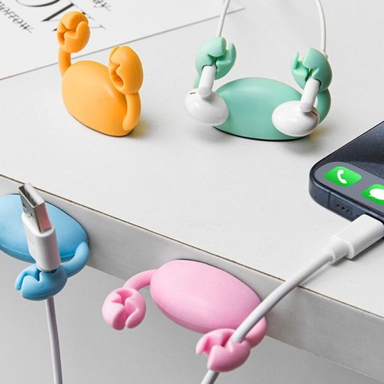 꽃게모양 케이블 선 정리 충전기 고정 정리 클립