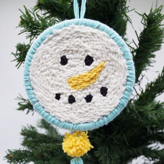 펀치니들 크리스마스 눈사람 DIY 키트