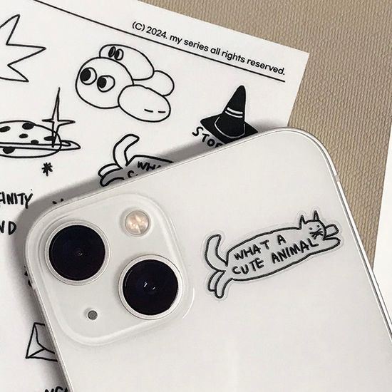 마이시리즈 두들링 투명 스티커