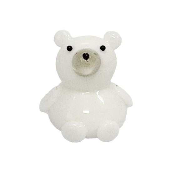 유리 미니어쳐 앉아있는 북극곰