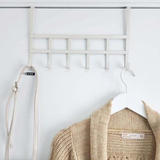 노바리빙 문걸이 행거 도어 벽걸이 일체형 수건 모자