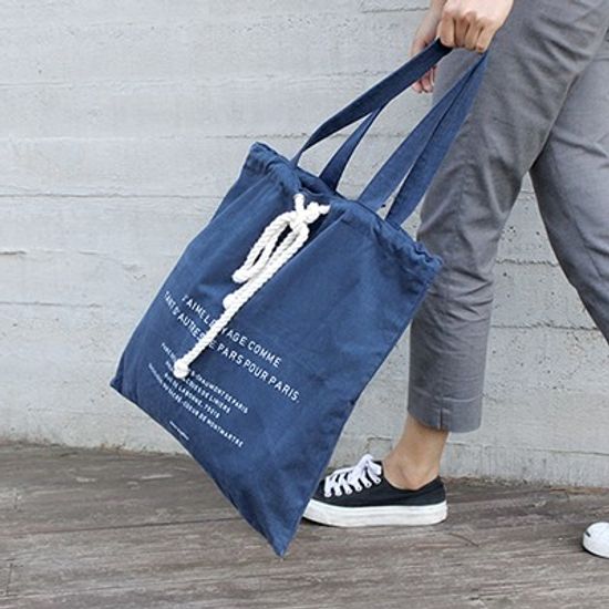 BUCKET ECO BAG - Marine blue