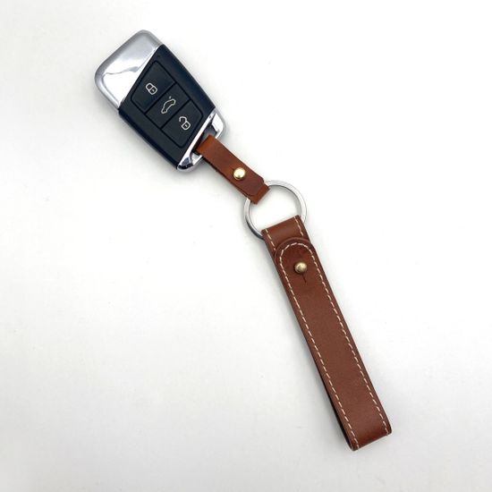 레더 천연가죽키링 이니셜각인 (스마트키 고리 포함)