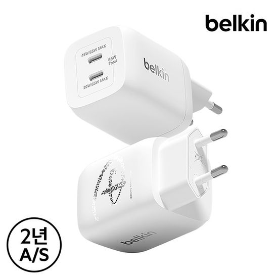 벨킨 디즈니 65W C타입 PD 3.0 충전기 WCH013WH