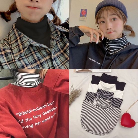 페이크목폴라 넥워머 목토시 공갈 레이어드 목티[WAF3