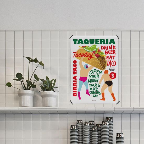 타코 브라더스 2 M 인테리어 포스터 멕시코 식당