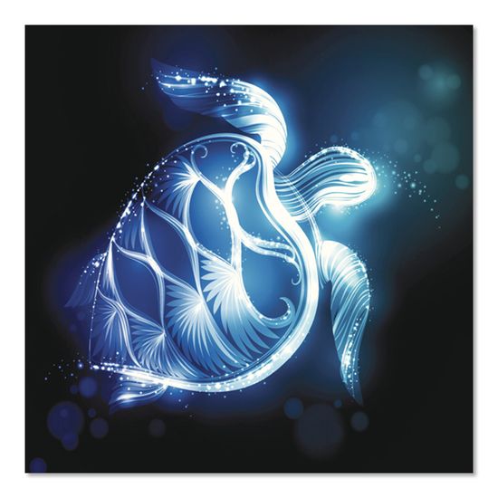 보석십자수 패브릭형 푸른 행운 거북 30x30