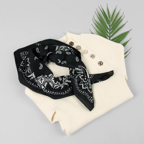 [베네]모던 페이즐리 쁘띠 스카프