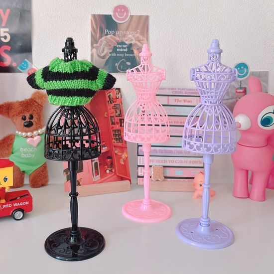 인형용 마네킹 옷걸이 미니어처(4컬러)