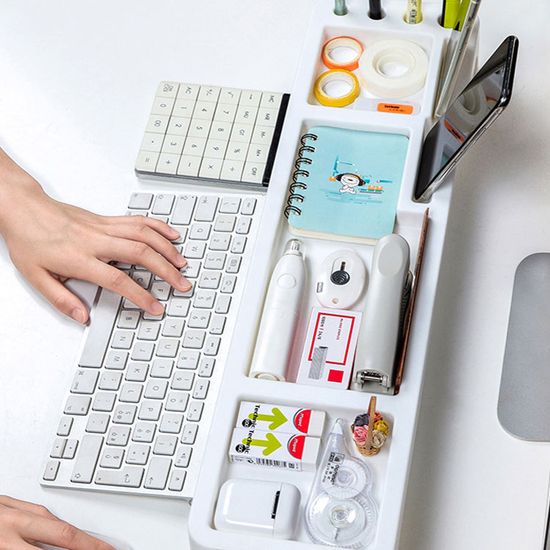 책상 데스크 소품 정리 함 오거나이저 모니터 받침 대