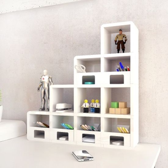 펜꽂이 ABS 계단4H 큐빅스미니