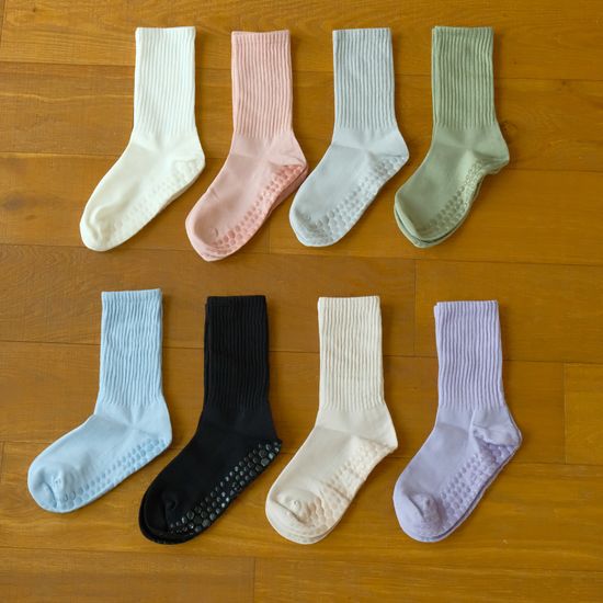 [3개세트]논슬립 무지 긴목 필라테스 요가양말 8color