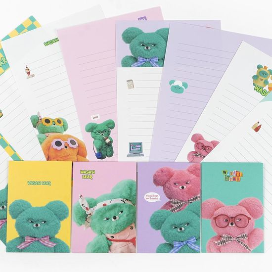 핑크풋 와사비베어편지지