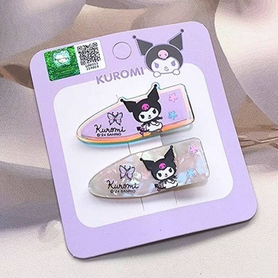 산리오 콤비 집게핀 2p-쿠로미(WFFHNWC)