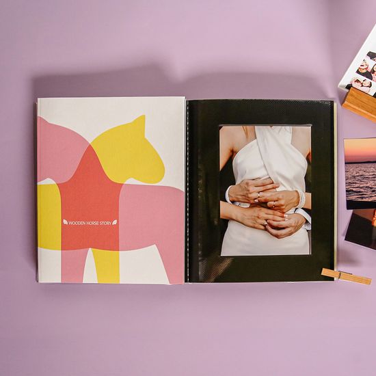 목마이야기 말띠 맘 초음파앨범 25매 접착식앨범