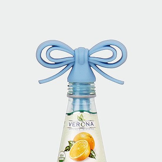 Ribbon Wine Stopper - Sky Blue