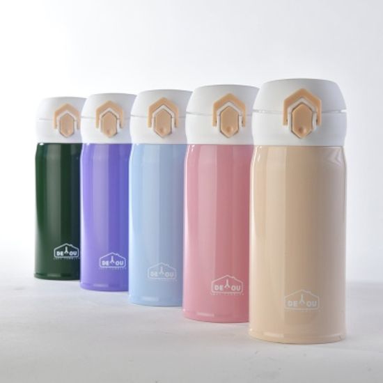 [1+1]원터치 보온병 2중진공 비비드 스텐보냉병350ml