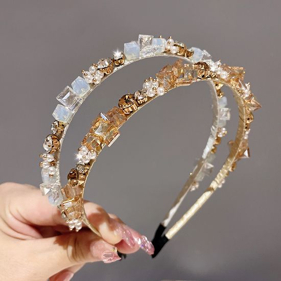 블링 예쁜 보석 큐빅 크리스탈 머리띠 얇은 헤어 밴드