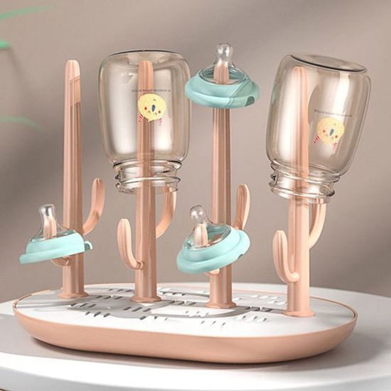 주방용품 선인장 젖병 건조대 핑크(WFI6ITI)