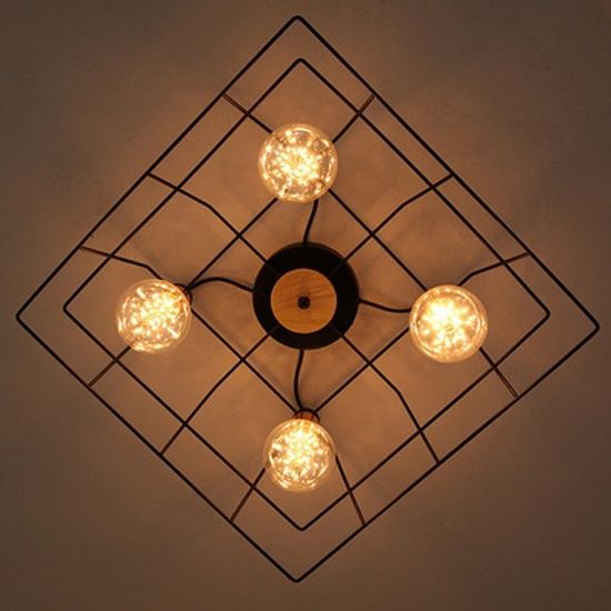 LED 스퀘어 메쉬 라이트(4등)