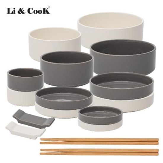 리앤쿡 모던 도자기 2인 홈세트 16p