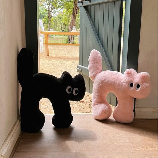 귀여운 고양이 인형 목베개 목쿠션