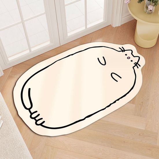화장실 고양이 규조토 발매트 매트 40x60 화이트(WD9138A)