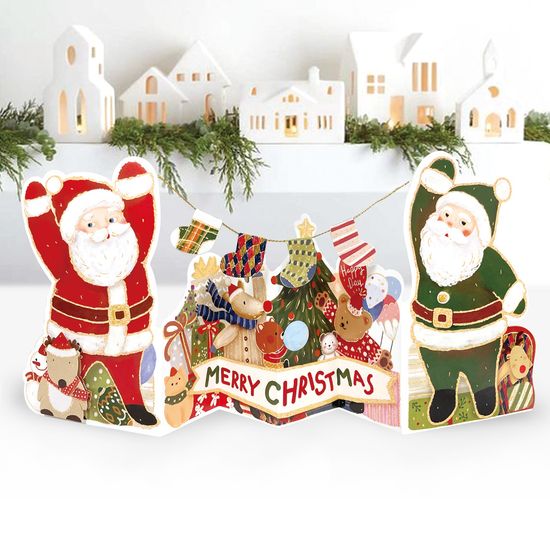 [FS41-2] 크리스마스 호두까기 인형 손들어 입체카드